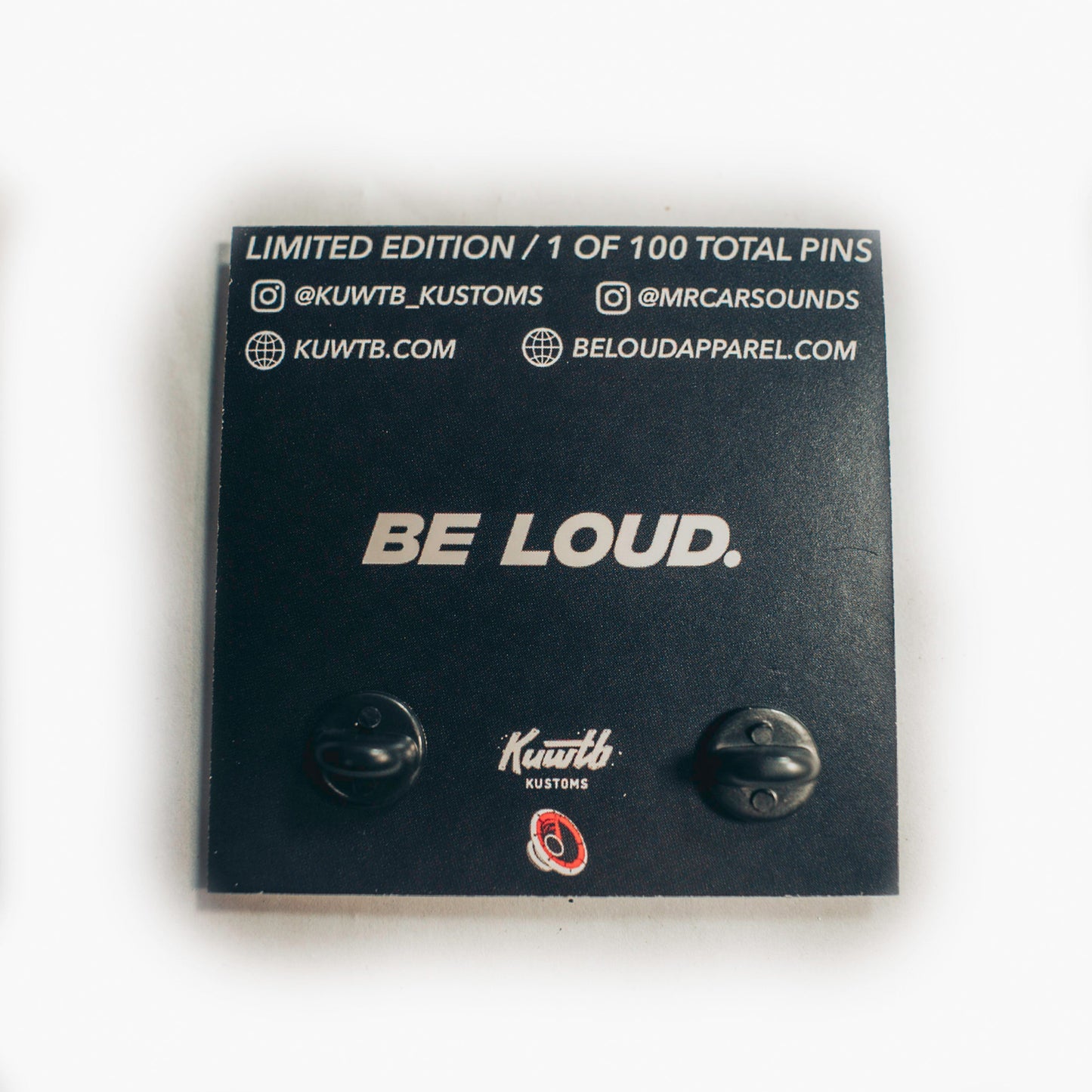 Be Loud x KUWTB Kustoms E92 M3 Limited Edition Enamel Pin