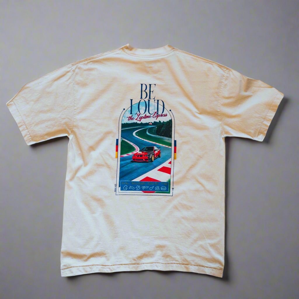 Be Loud LapTime Express Tee - Ivory