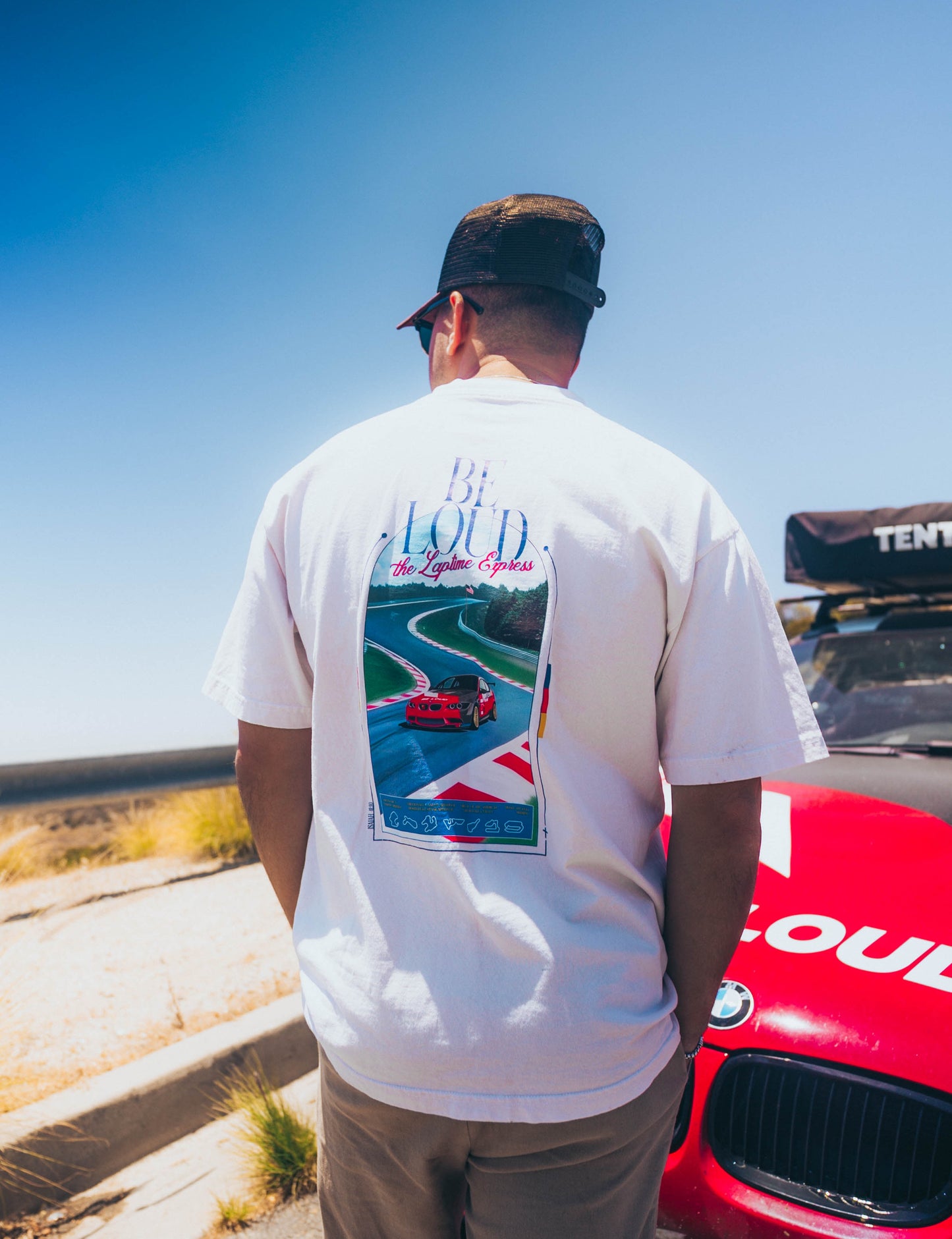 Be Loud LapTime Express Tee - Ivory