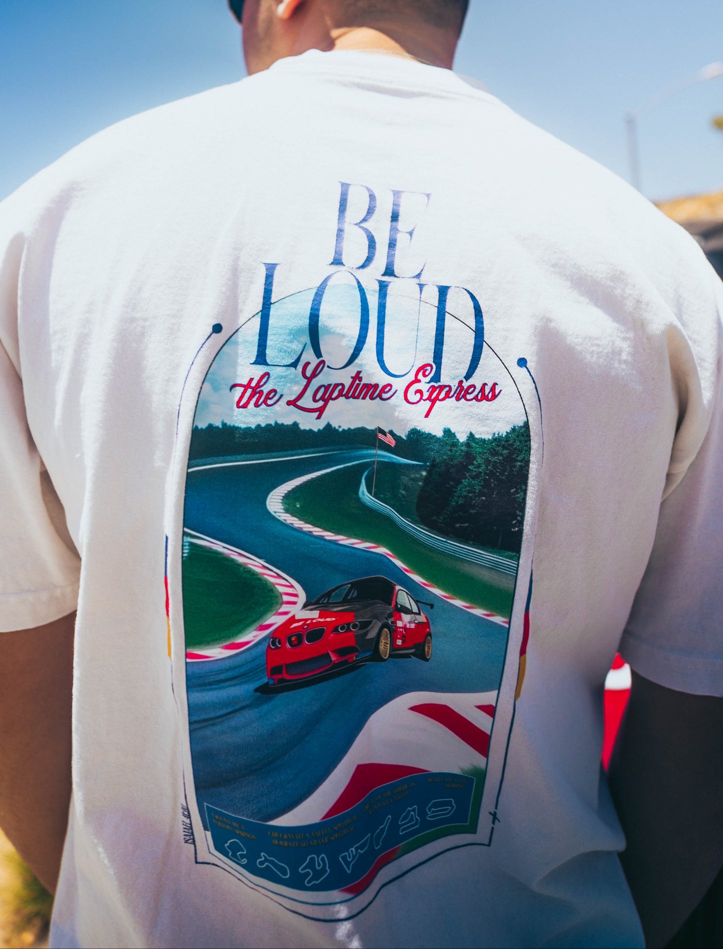 Be Loud LapTime Express Tee - Ivory