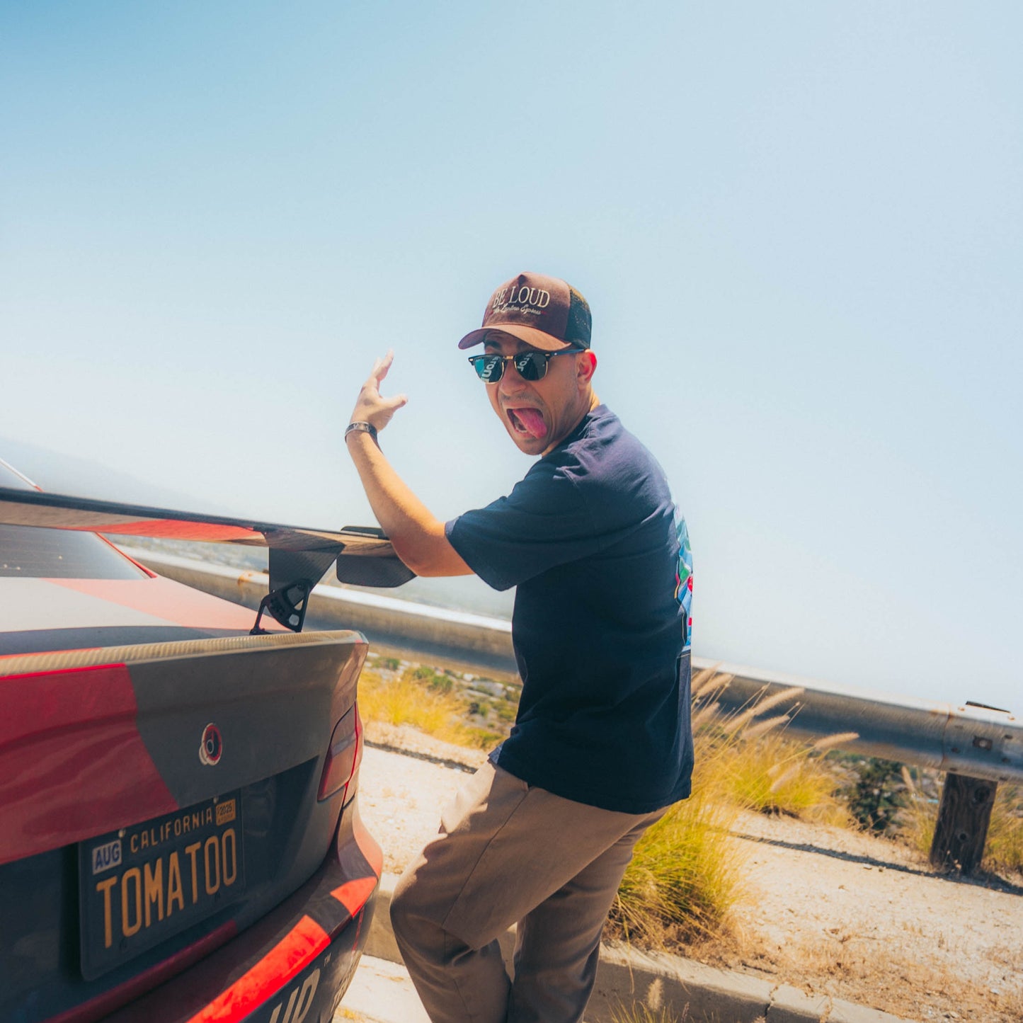 Be Loud Laptime Express Tee - Navy