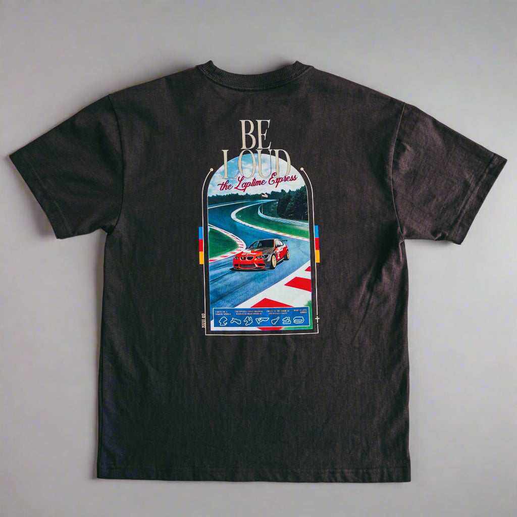Be Loud Laptime Express Tee - Umber