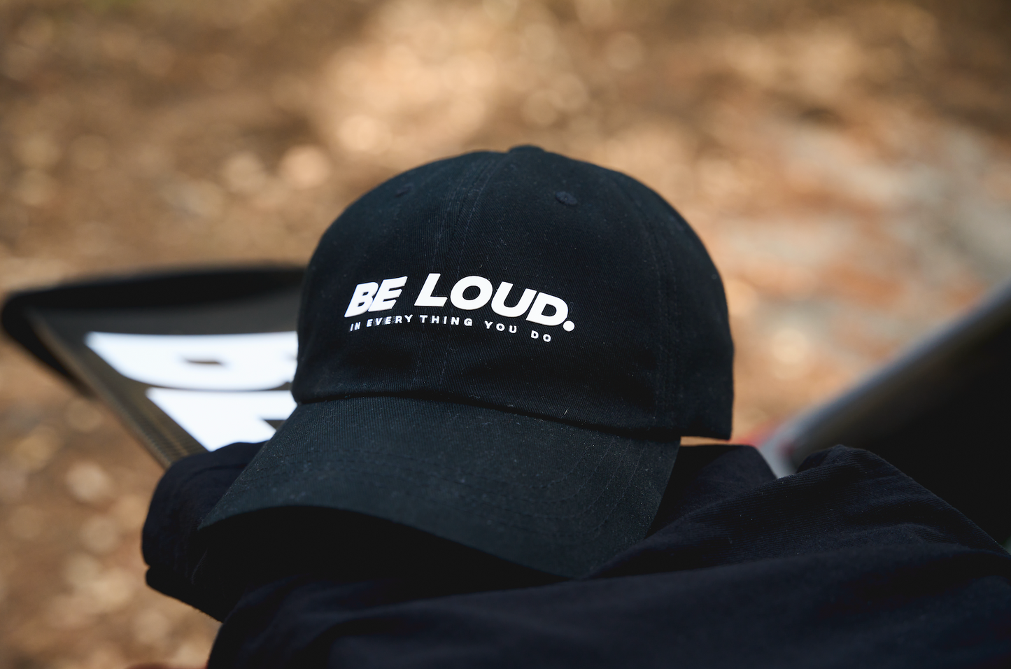 Black 'BE LOUD.' Cap