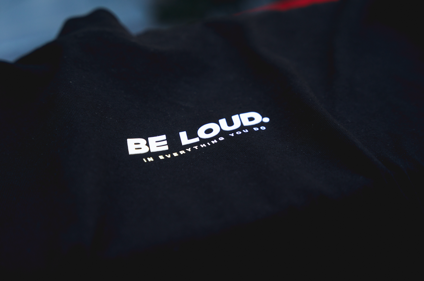 Black 'BE LOUD.' Crew Neck