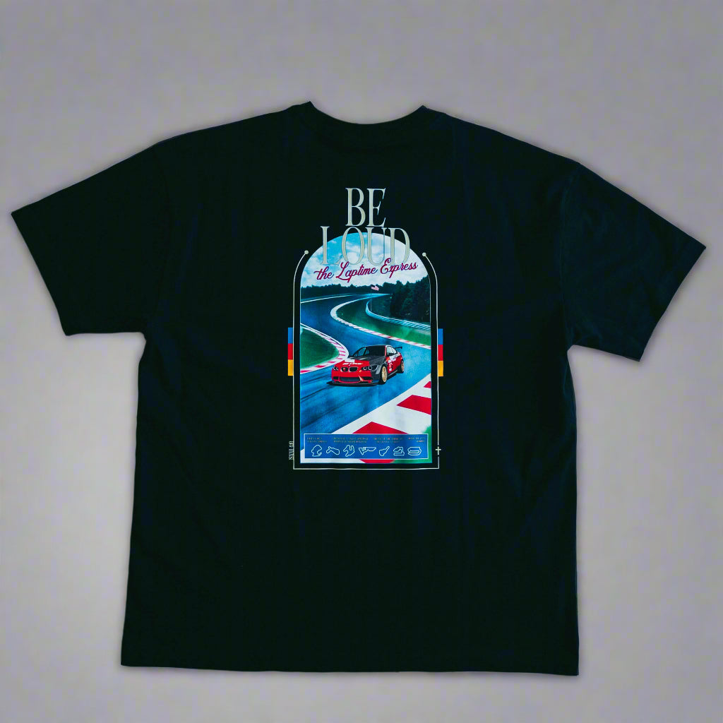 Be Loud Laptime Express Tee - Black