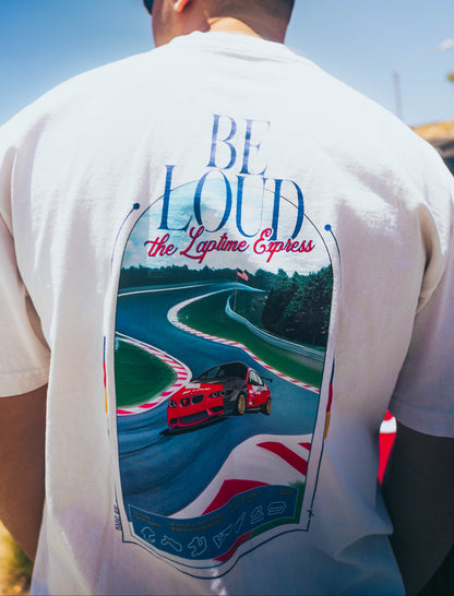 Be Loud LapTime Express Tee - Ivory